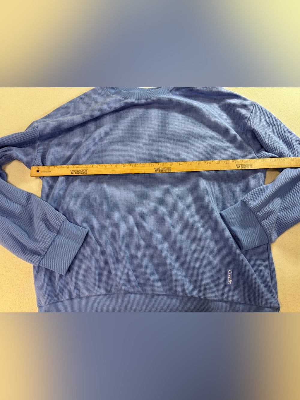 Comfrt Allure Blue Waffle Lounge Set 2XL Periwinkle Matching Cozy Athleisure - Picture 6 of 12